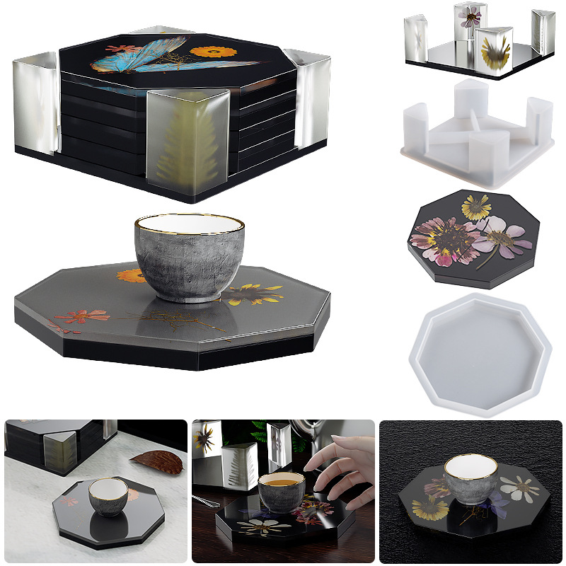 Silikon bardakaltı saklama kut - Coaster Mold Round incelemesi ve fiyatı