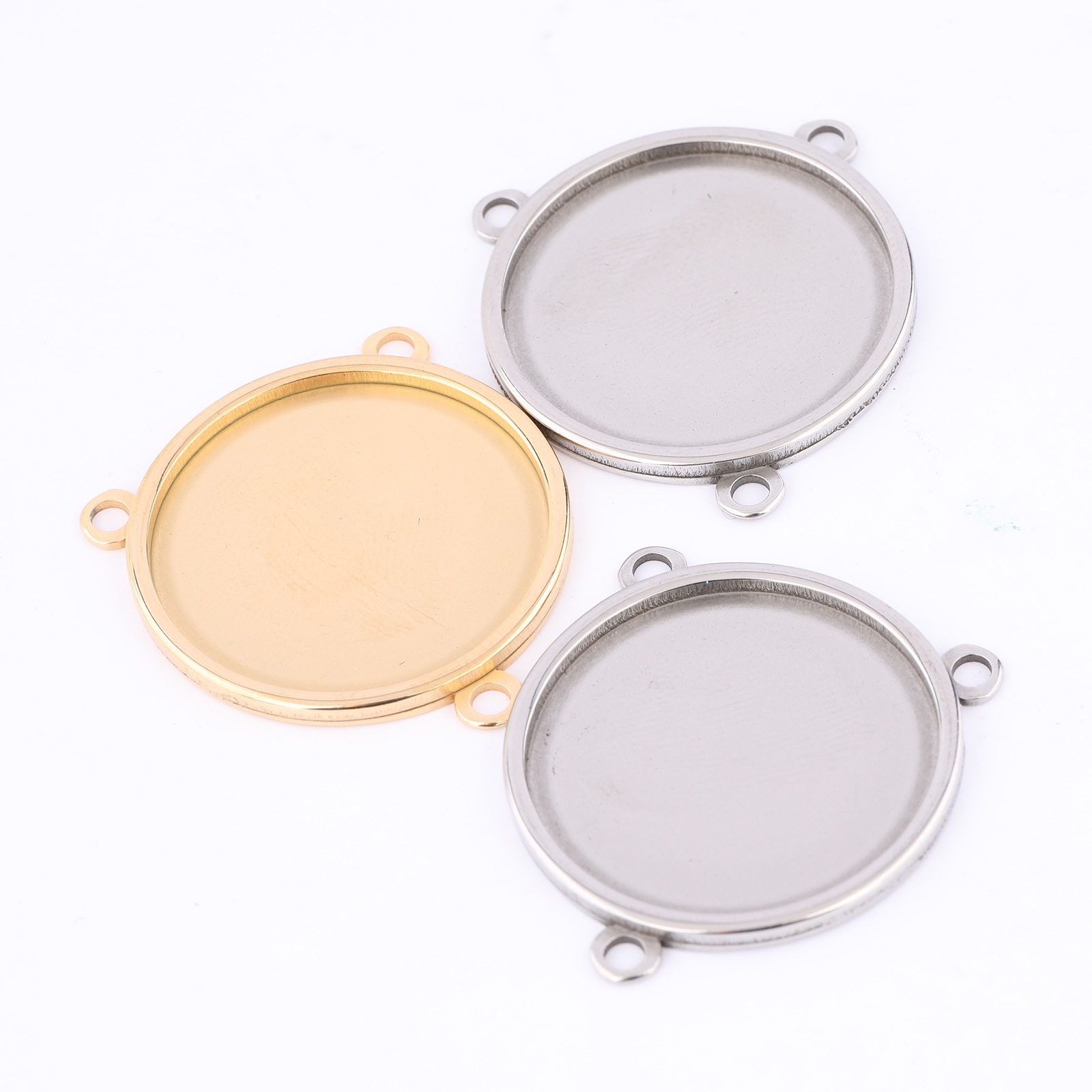 5 adet Paslanmaz Çelik Altın K - Bezels Set Pendant incelemesi ve fiyatı