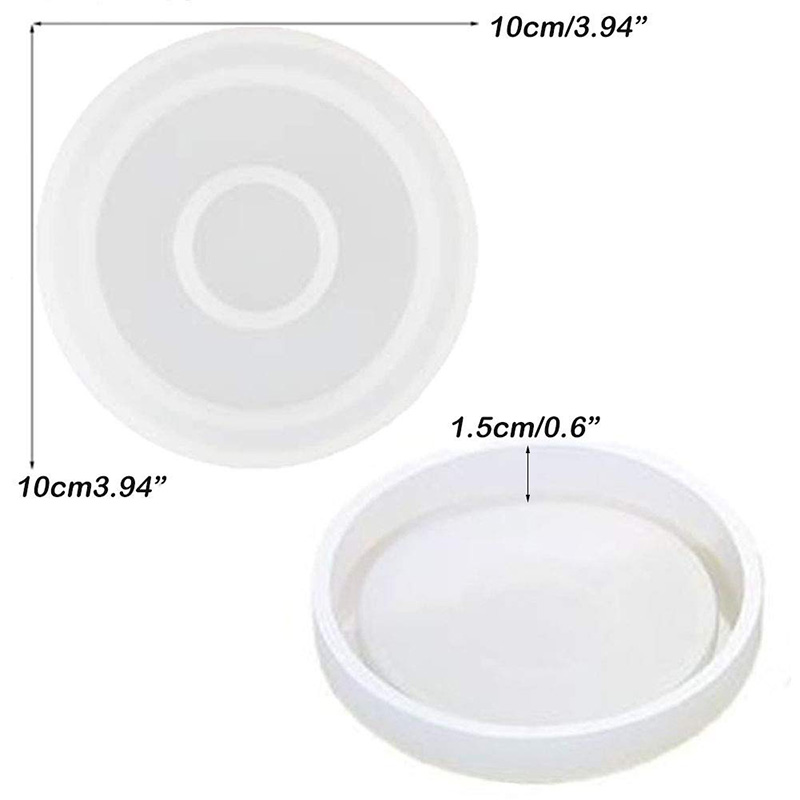 3 Paket Büyük DIY Yuvarlak Coa - Coaster Mold Round incelemesi ve fiyatı