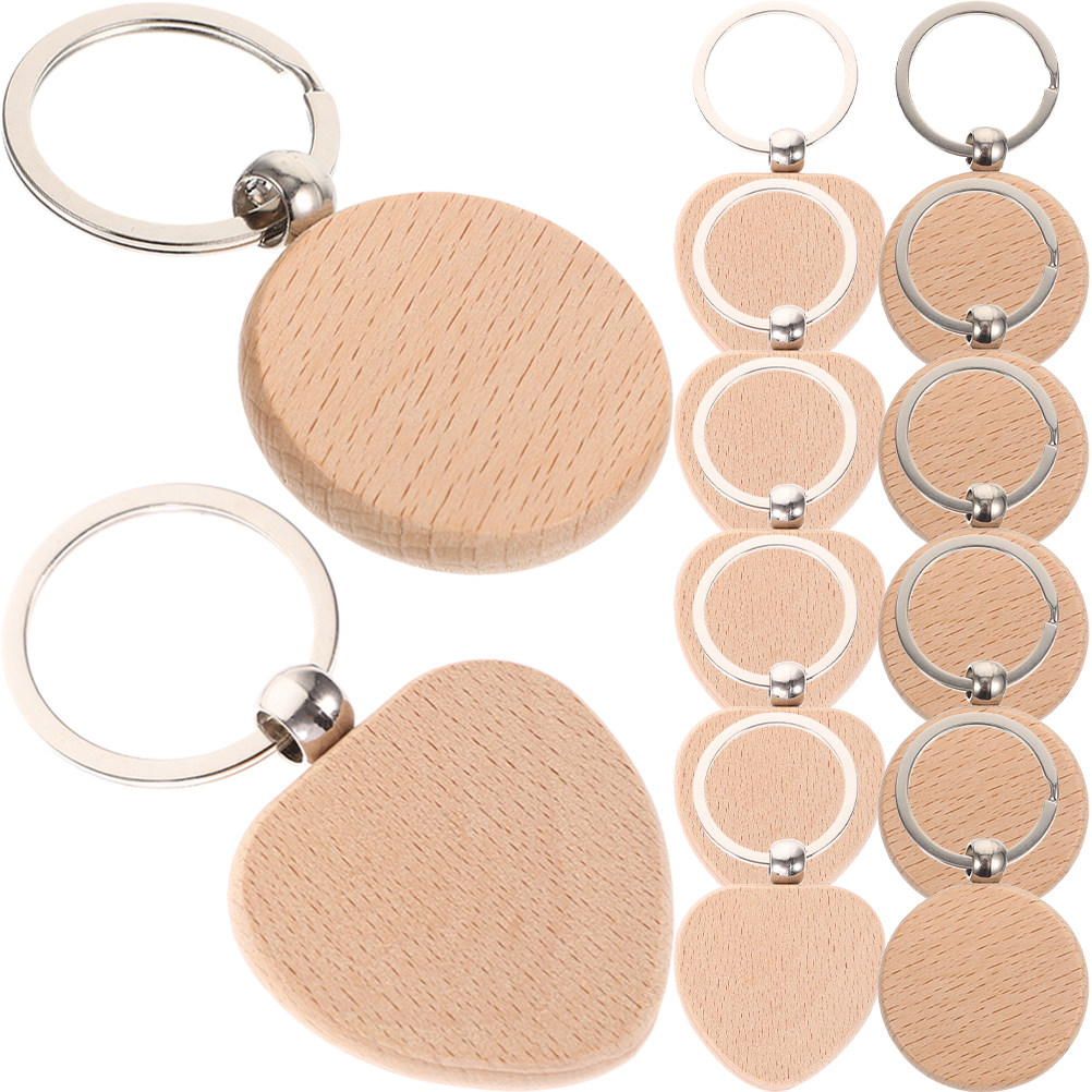 12 Adet Ahşap Anahtarlık Ham M - Wood Ring Blank incelemesi ve fiyatı